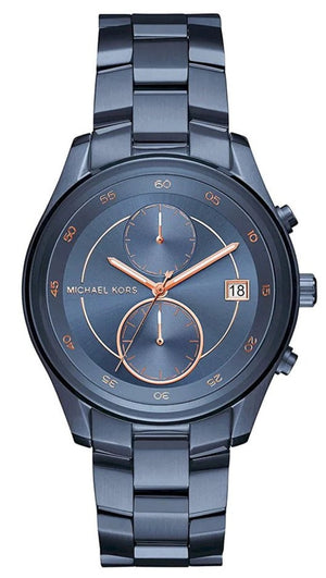 Michael Kors Briar Blue Dial Blue Steel Strap Watch For Women - MK6468 Authentic Buy Shop Now