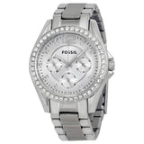 Fossil Riley Multifunction Silver Dial Silver Steel Strap Watch for Women - ES3202 Authentic Buy Shop Now