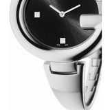 Gucci Guccissima Black Dial Silver Steel Strap Watch For Women - YA134301 Authentic Buy Shop Now