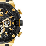 Guess Navigator Chronograph Black Dial Black Rubber Strap Watch for Men - GW0264G3 Authentic Buy Shop Now