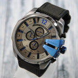 Diesel Mega Chief Chronograph Black Dial Black Nylon Strap Watch For Men - DZ4500 Authentic Buy Shop Now
