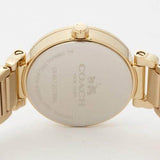 Coach Sport Diamonds Gold Dial Gold Steel Strap Watch for Women - 14502195 Authentic Buy Shop Now