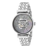 Emporio Armani Meccanico Mother of Pearl Dial Silver Steel Strap Watch For Women - AR1991 Authentic Buy Shop Now