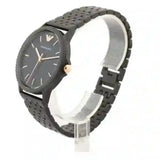 Emporio Armani Interchangeable Black Dial Black Steel Strap Watch For Men - AR80021 Authentic Buy Shop Now