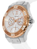 Guess Limelight White Dial White Rubber Strap Watch for Women - W1053L2 Authentic Buy Shop Now