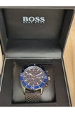 Hugo Boss Ocean Edition Blue Dial Black Mesh Bracelet Watch for Men - 1513702 Authentic Buy Shop Now