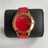 Marc Jacobs Blade Red Dial Red Leather Strap Watch for Women - MBM1204 Authentic Buy Shop Now