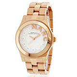 Marc Jacobs Rivera White Dial Rose Gold Steel Strap Watch for Women - MBM3135 Authentic Buy Shop Now