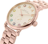 Marc Jacobs Baker White Dial Rose Gold Steel Strap Watch for Women - MBM3441 Authentic Buy Shop Now