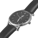 Fossil The Minimalist Three Hand Black Dial Black Leather Strap Watch for Men - FS5398 Authentic Buy Shop Now