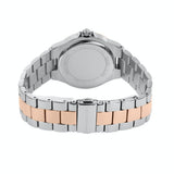 Michael Kors Lennox Three Hand Quartz Silver Dial Two Tone Steel Strap Watch For Women - MK6989 Authentic Buy Shop Now
