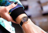 Swarovski Crystalline Aura Black Dial Black Leather Strap Watch for Women - 5558634 Authentic Buy Shop Now