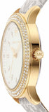 Michael Kors Tibby Analog Silver Dial White Leather Strap Watch for Women - MK1049 Authentic Buy Shop Now