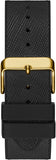 Guess Phoenix Multifunction Crystals Gold Dial Black Silicone Strap Watch For Men - GW0048G2 Authentic Buy Shop Now