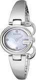 Gucci Guccissima Diamonds Mother of Pearl Dial Silver Steel Strap Watch For Women - YA134504 Authentic Buy Shop Now