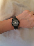 Michael Kors Mini Slim Runway Black Dial Black Steel Strap Watch for Women - MK3587 Authentic Buy Shop Now