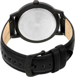 Armani Exchange Cayde Analog Black Dial Black Leather Strap Watch For Men - AX7120 Authentic Buy Shop Now