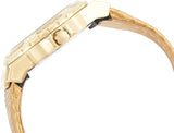 Guess Limelight Quartz Gold Dial Gold Leather Strap Watch For Women - W0775L13 Authentic Buy Shop Now
