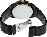 Michael Kors Warren Chronograph Black Dial Black Steel Strap Watch For Men - MK9113 Authentic Buy Shop Now