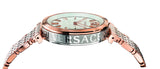 Versace V-Twist White Dial Two Tone Mesh Bracelet Watch for Women - VELS00719 Authentic Buy Shop Now