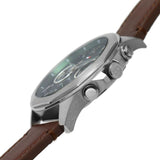 Tommy Hilfiger Lars Chronograph Green Dial Brown Leather Strap Watch For Men - 1792064 Authentic Buy Shop Now