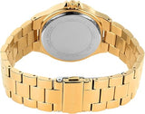 Michael Kors Lennox Three Hand Gold Dial Gold Steel Strap Watch For Women - MK7229 Authentic Buy Shop Now
