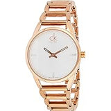 Calvin Klein Stately White Dial Gold Steel Strap Watch for Women - K3G2362W Authentic Buy Shop Now