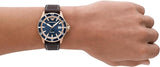 Emporio Armani Pro Planet Three Hand Date Blue Dial Brown Leather Strap Watch For Men - AR11556 Authentic Buy Shop Now