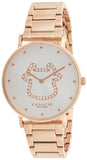Coach Perry White Dial Rose Gold Steel Strap Watch for Women - 14503708 Authentic Buy Shop Now