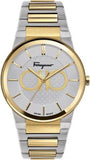 Salvatore Ferragamo Sapphire Silver Dial Two Tone Steel Strap Watch for Men - SFHP00520 Authentic Buy Shop Now