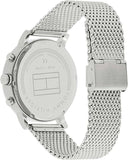 Tommy Hilfiger Chronograph Black Dial Silver Mesh Bracelet Watch for Men - 1791292 Authentic Buy Shop Now