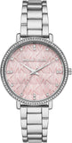 Michael Kors Pyper Three Hand Pink Dial Silver Steel Strap Watch For Women - MK4631 Authentic Buy Shop Now