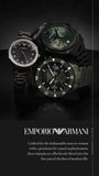 Emporio Armani Mario Chronograph Black Dial Black Steel Strap Watch For Men - AR11242 Authentic Buy Shop Now
