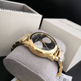 Michael Kors Hartman Analog Quartz Black Dial Gold Steel Strap Watch For Women - MK3647 Authentic Buy Shop Now