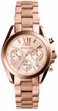 Michael Kors Runway Chronograph Rose Gold Dial Rose Gold Steel Strap Watch For Women - MK5778 Authentic Buy Shop Now