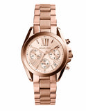 Michael Kors Runway Chronograph Rose Gold Dial Rose Gold Steel Strap Watch For Women - MK5778 Authentic Buy Shop Now