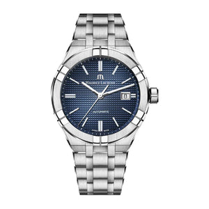 Maurice Lacroix Aikon Automatic Blue Dial Silver Steel Strap Watch For Men - AI6008-SS002-430-1 Authentic Buy Shop Now
