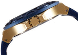 Guess Force Blue & Rose Gold Dial Blue Silicone Strap Watch For Men - W0674G2 Authentic Buy Shop Now