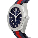 Gucci GG2570 Quartz Blue Dial Blue & Red Nylon Strap Watch For Men - YA142304 Authentic Buy Shop Now