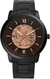 Fossil Neutra Automatic Skeleton Black Dial Black Steel Strap Watch for Men - ME3183 Authentic Buy Shop Now