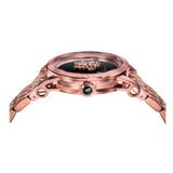 Versace Palazzo Empire Black Dial Rose Gold Steel Strap Watch for Men - VERD00718 Authentic Buy Shop Now