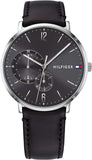 Tommy Hilfiger Brooklyn Black Dial Black Leather Strap Watch for Men - 1791509 Authentic Buy Shop Now