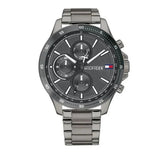 Tommy Hilfiger Bank Grey Dial Grey Steel Strap Watch for Men - 1791719 Authentic Buy Shop Now