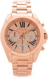 Michael Kors Bradshaw Chronograph Rose Gold Dial Rose Gold Steel Strap Watch For Women - MK6321 Authentic Buy Shop Now