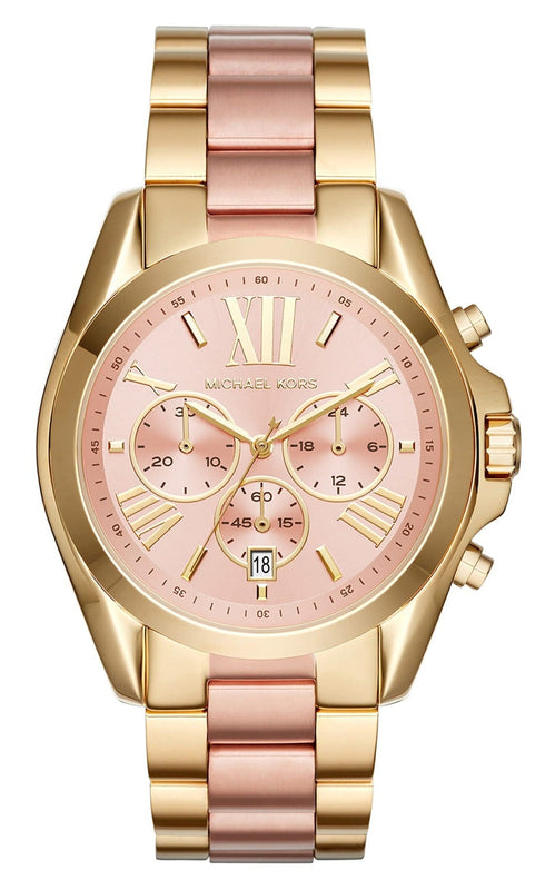 Michael Kors Bradshaw Gold Dial Two Tone Steel Strap Watch for Women - MK6359 Authentic Buy Shop Now