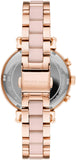 Michael Kors Sofie Chronograph Rose Gold Dial Rose Gold Steel Strap Watch For Women - MK6560 Authentic Buy Shop Now