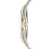 Michael Kors Slim Runway Blue Dial Two Tone Steel Strap Watch for Women - MK3479 Authentic Buy Shop Now