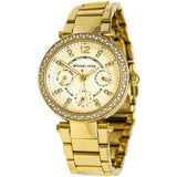 Michael Kors Parker White Dial Gold Steel Strap Watch for Women - MK6056 Authentic Buy Shop Now