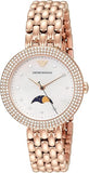 Emporio Armani Rosa Mother of Pearl Dial Rose Gold Steel Strap Watch For Women - AR11462 Authentic Buy Shop Now