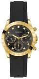 Guess Eclipse Multi Function Black Dial Black Rubber Strap Watch for Women - GW0315L1 Authentic Buy Shop Now